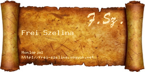 Frei Szelina névjegykártya
